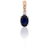 Diamond Sky Jewelry Auksinis pakabukas su deimantais ir safyrais „Notika IX“