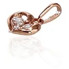 Diamond Sky Jewelry Auksinis pakabukas su cirkoniais „Amor VI“