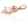 Diamond Sky Jewelry Auksinis pakabukas su cirkoniais „Owl“