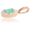 Diamond Sky Jewelry Auksinis pakabukas su deimantais ir smaragdais „Sofia VII“