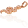 Diamond Sky Jewelry Auksinis pakabukas su cirkoniais „Gyvatė“