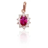 Diamond Sky Jewelry Auksinis pakabukas su cirkoniais „Ferro (Fuchsia)“