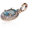 Diamond Sky Jewelry Auksinis pakabukas su deimantais ir topazais „Saulutė IV“