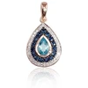 Diamond Sky Jewelry Auksinis pakabukas su deimantais, topazais ir safyrais „Royal“