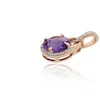Diamond Sky Jewelry Auksinis pakabukas su deimantais ir ametistais „Vakaro Magija“