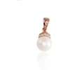Diamond Sky Jewelry Auksinis pakabukas su cirkoniais ir perlais „Perlo Spindesys II“