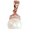 Diamond Sky Jewelry Auksinis pakabukas su cirkoniais ir perlais „Perlo Spindesys II“