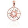 Diamond Sky Jewelry Auksinis pakabukas su cirkoniais „Auksinė Saulė XIV“