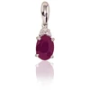Diamond Sky Jewelry Auksinis pakabukas su deimantais ir rubinais „Notika II“