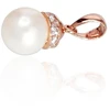Diamond Sky Jewelry Auksinis pakabukas su cirkoniais ir perlais „Perlo Spindesys II“