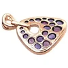 Diamond Sky Jewelry Auksinis pakabukas su deimantais ir ametistais „Saulėta Simfonija III“