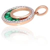 Diamond Sky Jewelry Auksinis pakabukas su deimantais ir smaragdais „Atėnė“