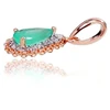 Diamond Sky Jewelry Auksinis pakabukas su deimantais ir smaragdais „Renaissance II“