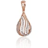 Diamond Sky Jewelry Auksinis pakabukas su deimantais „Golden Drop“