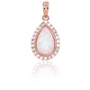 Diamond Sky Jewelry Auksinis pakabukas su cirkoniais ir opalitu „Masterpiece IV“