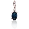 Diamond Sky Jewelry Auksinis pakabukas su deimantais ir safyrais „Notika“