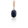 Diamond Sky Jewelry Auksinis pakabukas su deimantais ir safyrais „Constance II“