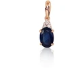 Diamond Sky Jewelry Auksinis pakabukas su deimantais ir safyrais „Notika V“