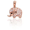 Diamond Sky Jewelry Auksinis pakabukas su cirkoniais „Drambliukas III“