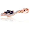 Diamond Sky Jewelry Auksinis pakabukas su deimantais ir safyrais „Aleksandrija“
