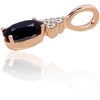 Diamond Sky Jewelry Auksinis pakabukas su deimantais ir safyrais „Constancia V“