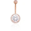 Diamond Sky Jewelry Auksinis pilvo auskaras su cirkoniais „Juno Gold VII“