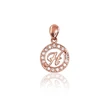 Diamond Sky Jewelry Auksinis raidės pakabukas su cirkoniais „H“