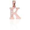 Diamond Sky Jewelry Auksinis raidės pakabukas su cirkoniais „K III“