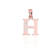 Diamond Sky Jewelry Auksinis raidės pakabukas su cirkoniais „H III“