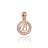 Diamond Sky Jewelry Auksinis raidės pakabukas su cirkoniais „B“
