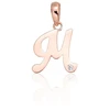 Diamond Sky Jewelry Auksinis raidės pakabukas su cirkoniais „M IV“