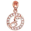 Diamond Sky Jewelry Auksinis raidės pakabukas su cirkoniais „E“