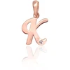 Diamond Sky Jewelry Auksinis raidės pakabukas su cirkoniais „K IV“