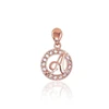 Diamond Sky Jewelry Auksinis raidės pakabukas su cirkoniais „A“