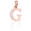 Diamond Sky Jewelry Auksinis raidės pakabukas su cirkoniais „G III“
