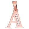 Diamond Sky Jewelry Auksinis raidės pakabukas su cirkoniais „A III“