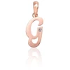 Diamond Sky Jewelry Auksinis raidės pakabukas su cirkoniais „G IV“