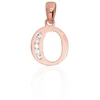 Diamond Sky Jewelry Auksinis raidės pakabukas su cirkoniais „O III“
