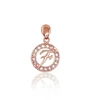 Diamond Sky Jewelry Auksinis raidės pakabukas su cirkoniais „F“