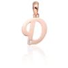Diamond Sky Jewelry Auksinis raidės pakabukas su cirkoniais „D IV“