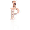 Diamond Sky Jewelry Auksinis raidės pakabukas su cirkoniais „P III“