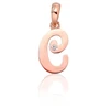 Diamond Sky Jewelry Auksinis raidės pakabukas su cirkoniais „C IV“