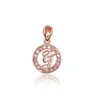 Diamond Sky Jewelry Auksinis raidės pakabukas su cirkoniais „G“