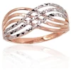 Diamond Sky Jewelry Auksinis žiedas „Auksinė Banga XIX“