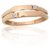 Diamond Sky Jewelry Auksinis žiedas „Du Keliai“