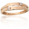 Diamond Sky Jewelry Auksinis žiedas „Du Keliai“