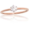 Diamond Sky Jewelry Auksinis žiedas su cirkoniais „Solitaras V“