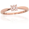 Diamond Sky Jewelry Auksinis žiedas su cirkoniais „Akmeninė Gėlė“