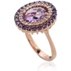 Diamond Sky Jewelry Auksinis žiedas su cirkoniais ir ametistais „Morrigan XIV“