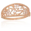 Diamond Sky Jewelry Auksinis žiedas su cirkoniais „Versailles XI“